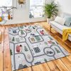 Christmas Vector Repeat Pattern Winter Area Rug Carpet City Rug Room Decor