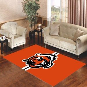 Cincinnati Bengals Logo Living Room Carpet Rugs Area Rug For Living Room Bedroom Rug Home Decor