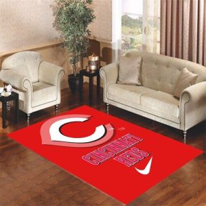 Cincinnati Red Logo Living Room Carpet Rugs Area Rug For Living Room Bedroom Rug Home Decor