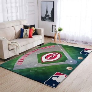 Cincinnati Reds Area Rugs Living Room Carpet Christmas Gift Floor Decor The Us Decor