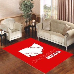 Cincinnati Reds Logo Ball Living Room Carpet Rugs Area Rug For Living Room Bedroom Rug Home Decor
