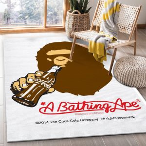 Coke Art Bape Rug Fashion Brand Rug Christmas Gift Decor Area Rug For Living Room Bedroom Rug Home Decor
