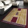 College Home Court Southern Illinois Basketball Team Logo Area Rug Living Room Rug Family Gift Decor