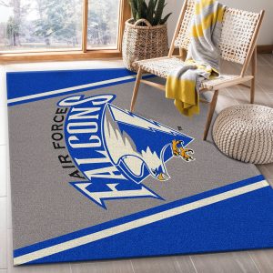 College Spirit Air Force Sport Area Rug Team Logo Christmas Gift Decor Area Rug For Living Room Bedroom Rug Home Decor