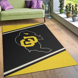 College Spirit Colorado Sport Area Rug Team Logo Christmas Gift Decor Area Rug For Living Room Bedroom Rug Home Decor