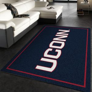 College Spirit Connecticut Sport Area Rug Team Logo Family Gift Decor Area Rug For Living Room Bedroom Rug Home Decor
