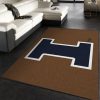 College Spirit Illinois Sport Area Rug Team Logo Floor Decor Home Decor Area Rug For Living Room Bedroom Rug Home Decor