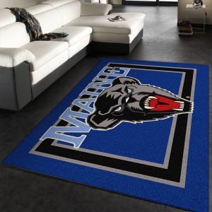 College Spirit Maine Sport Area Rug Carpet Team Logo Christmas Gift Decor Area Rug For Living Room Bedroom Rug Home Decor