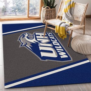 College Spirit New Hampshire Sport Area Rug Team Logo Family Gift Decor Area Rug For Living Room Bedroom Rug Home Decor