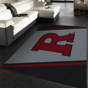 College Spirit Rutgers Sport Area Rug Team Logo Christmas Gift Us Decor