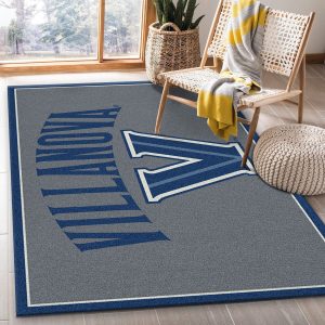 College Spirit Villanova Sport Area Rug Carpet Team Logo Family Gift Us Decor