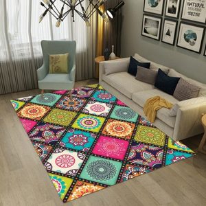 Colourful Pattern Clt1610060A Rug Carpet Area Rug For Living Room Bedroom Rug Home Decor