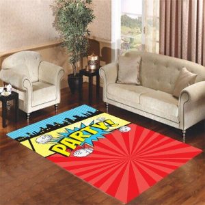 Comic Party Invitation Living Room Carpet Rugs Area Rug For Living Room Bedroom Rug Home Decor