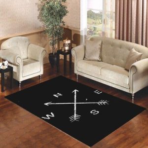 Compass Prints Black Edition Living Room Carpet Rugs Area Rug For Living Room Bedroom Rug Home Decor
