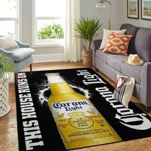 Corona Light This House Runs On Area Rugs Living Room Carpet Floor Decor The Us Decor