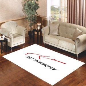 Corvette Stingray Silhouette Living Room Carpet Rugs Area Rug For Living Room Bedroom Rug Home Decor