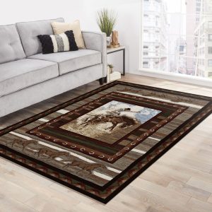 Cow Boy Rug Carpet Rug Room Decor Rug