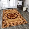 Cowboy Star Rectangle Tu53884 Rug Carpet Area Rug For Living Room Bedroom Rug Home Decor