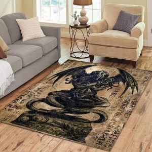 Cthulhu Lovecraft The Old God Rug Carpet Area Rug For Living Room Bedroom Rug Home Decor