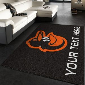 Customizable Baltimore Orioles Personalized Accent Rug Area Rug Kitchen Rug Family Gift Us Decor