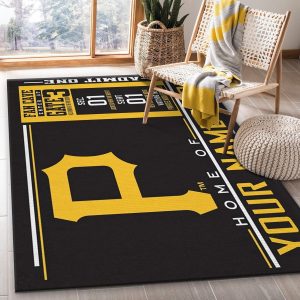 Customizable Pittsburgh Pirates Wincraft Personalized Area Rug Carpet Kitchen Rug Christmas Gift Us Decor