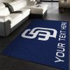 Customizable San Diego Padres Personalized Accent Rug Area Rug Carpet Living Room And Bedroom Rug Christmas Gift Us Decor
