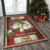 Cute Christmas Couple Owl Christmas Gift Living Room Rug Ctn92 The Us Decor