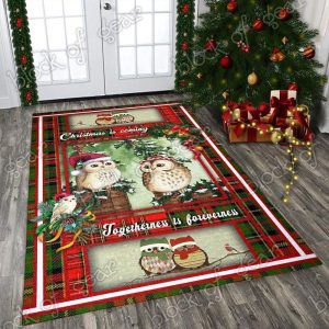 Cute Christmas Couple Owl Christmas Gift Living Room Rug Ctn92 The Us Decor