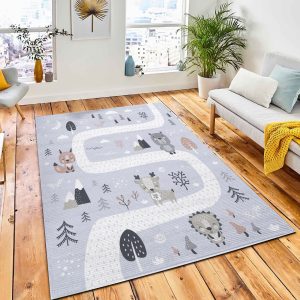 Cute Hand Drawn Background Scandinavian Area Rug Carpet Kids Rug Home Decor