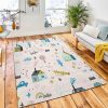 Cute Seamless Pattern Village Forest Area Rug Carpet Nursery Rug Home Decor