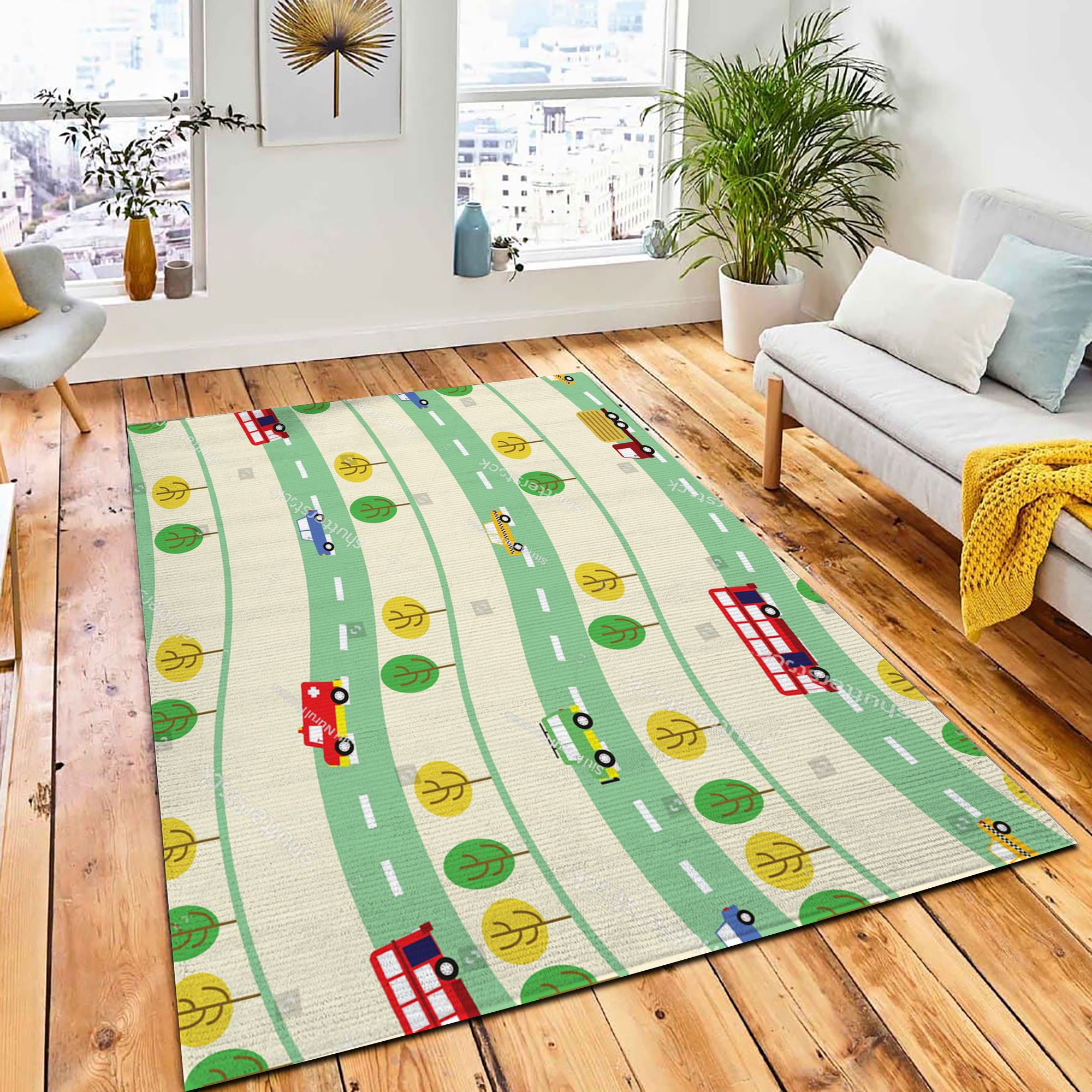 Cute Subway Car Seamless Pattern Carpet Rug Kids Rug Room Decor Cute Subway Car Seamless Pattern Carpet Rug Kids Rug Room Decor