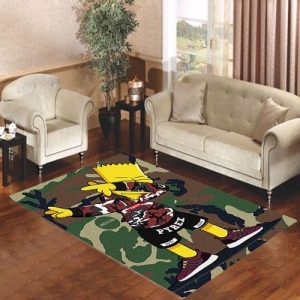 Dab Bart Simpsons Living Room Carpet Rugs Area Rug For Living Room Bedroom Rug Home Decor