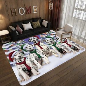 Dalmatian Family Rectangle Tn93451 Rug Carpet Area Rug For Living Room Bedroom Rug Home Decor