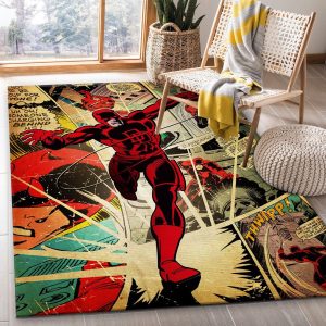 Daredevil Hero Movie Area Rug Living Room Christmas Gift Decor Area Rug For Living Room Bedroom Rug Home Decor