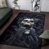 Dark Skull Rug Fabric Skull Living Room Rug