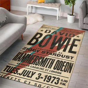 David Bowie Ziggy Stardust Area Rug Rugs For Living Room Rug Home Decor Area Rug For Living Room Bedroom Rug Home Decor