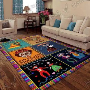 Day Of The Dead Couple Rectangle Fi23653 Rug Carpet Area Rug For Living Room Bedroom Rug Home Decor