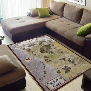 Dd1002 Rug Carpet The Sword Coast Dungeons & Dragons Map Area Rug For Living Room Bedroom Rug Home Decor
