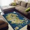 Dd1004 Rug Carpet The Continent Of Khorvaire Map Dungeons & Dragons Area Rug For Living Room Bedroom Rug Home Decor