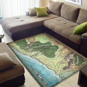 Dd1016 Dungeons & Dragons Neverwinter Map Rug Carpet Area Area Rug For Living Room Bedroom Rug Home Decor