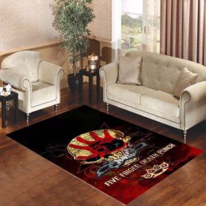 Death Punch Skull Living Room Carpet Rugs Area Rug For Living Room Bedroom Rug Home Decor