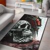 Deathly Wings Premium Skull Area Rug Carpet Area Rug For Living Room Bedroom Rug Home Decor