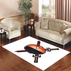 Deathstroke Logo Dc Comics Living Room Carpet Rugs Area Rug For Living Room Bedroom Rug Home Decor