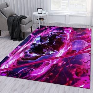 Demon Slayder Anime V2 Area Rug For Christmas Bedroom Rug Home Decor Area Rug For Living Room Bedroom Rug Home Decor