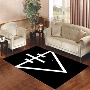 Devil Wears Prada Logo On Black Living Room Carpet Rugs Area Rug For Living Room Bedroom Rug Home Decor