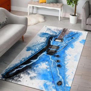 Dimebag Darrell S Guitar Instrument Area Rug Gift For Fans Halloween Gift