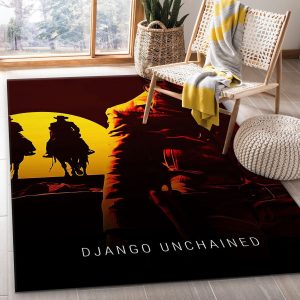 Django Unchained 2012 Rug Movie Rug Family Gift Decor Area Rug For Living Room Bedroom Rug Home Decor