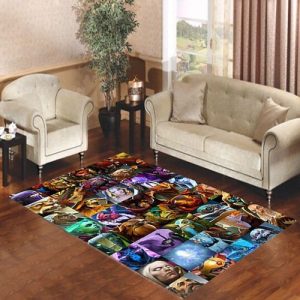 Dota 2 All Characters Living Room Carpet Rugs Area Rug For Living Room Bedroom Rug Home Decor