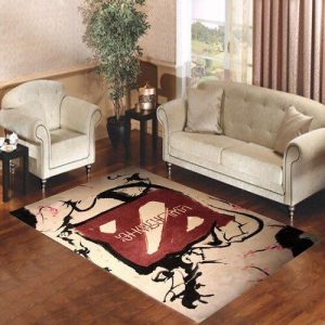Dota 2 Game Logo Eastern Living Room Carpet Rugs Area Rug For Living Room Bedroom Rug Home Decor