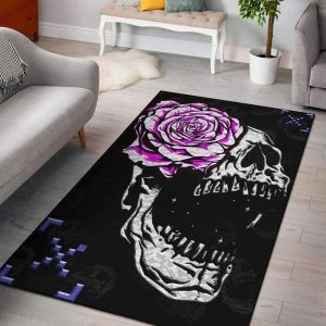 Doublex Premium Skull Area Rug Carpet Area Rug For Living Room Bedroom Rug Home Decor